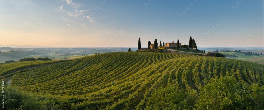 Naklejka premium Standard Tuscan countryside view