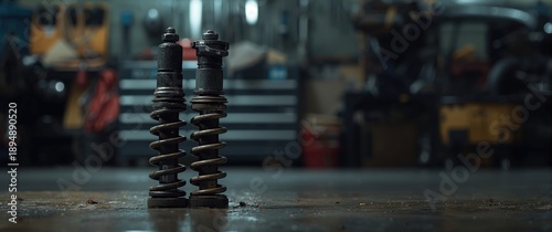 Wallpaper Mural Cars featuring unclean shock absorbers and springs Torontodigital.ca