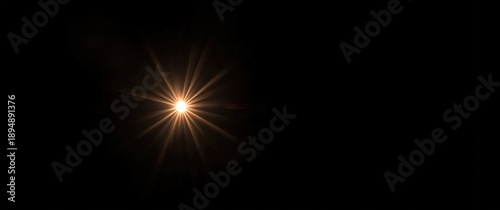 Wallpaper Mural Black Background Lens Flare and Sun Flare with Glow Light Effect for Overlay or Screen Filter on Photos Torontodigital.ca