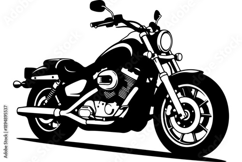 Classic Motorcycle Illustration