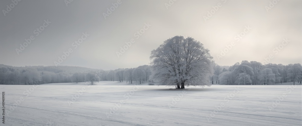 Fototapeta premium Winter Scene in the Park