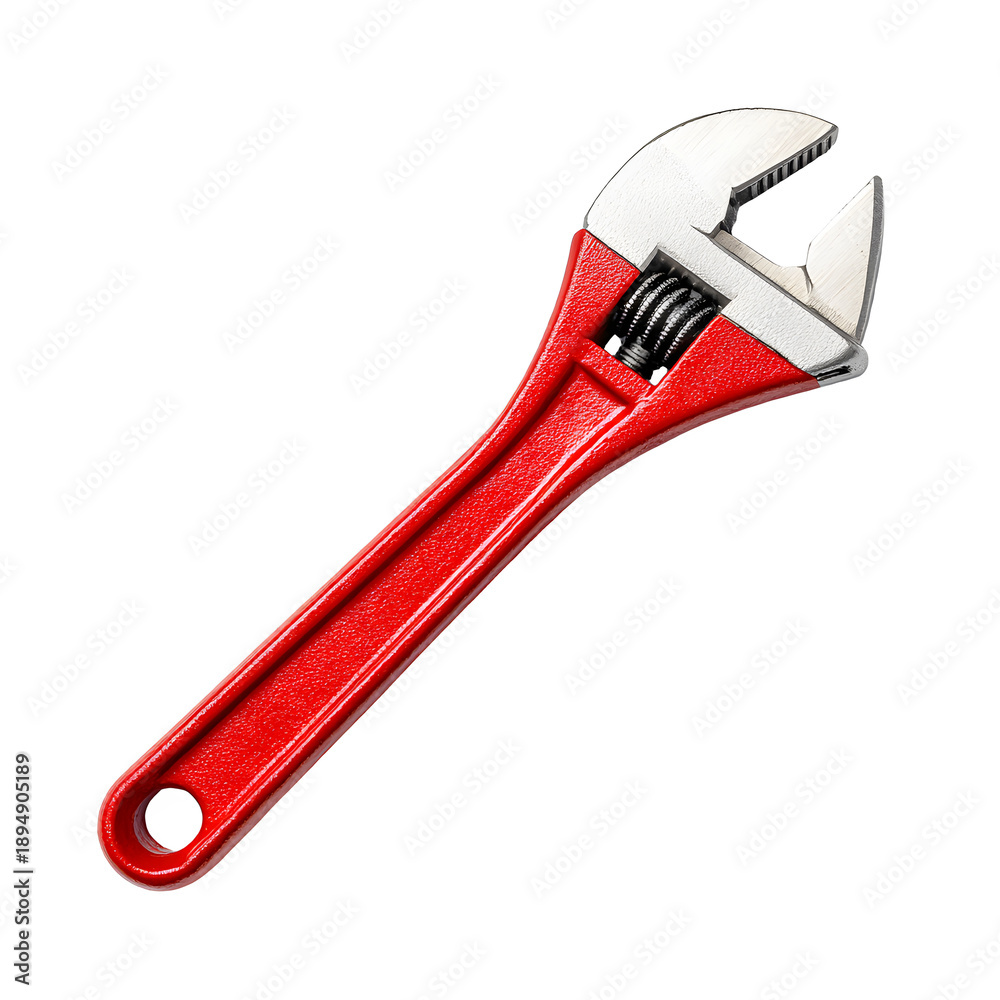 Obraz premium Adjustable wrench isolated on transparent background