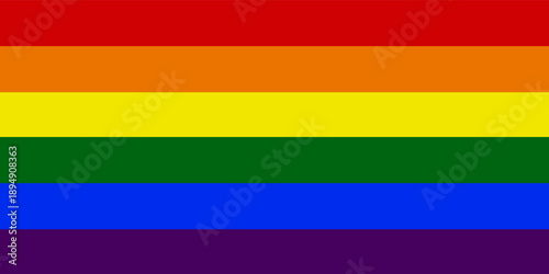 Flag LGBT squared icon, badge or button. Template design, vector illustration. Love wins. LGBT symbol in rainbow colors. Gay pride textile background.