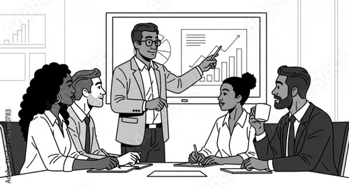 business team at the office