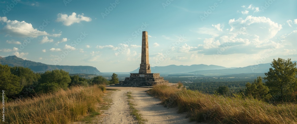 Fototapeta premium N's former border historical monument