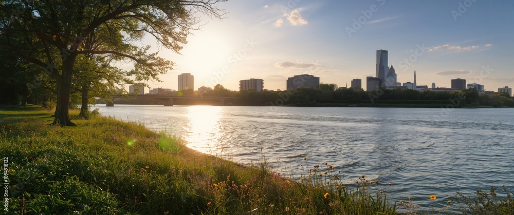 Fototapeta premium Memphis Tennessee Riverfront Scenic View