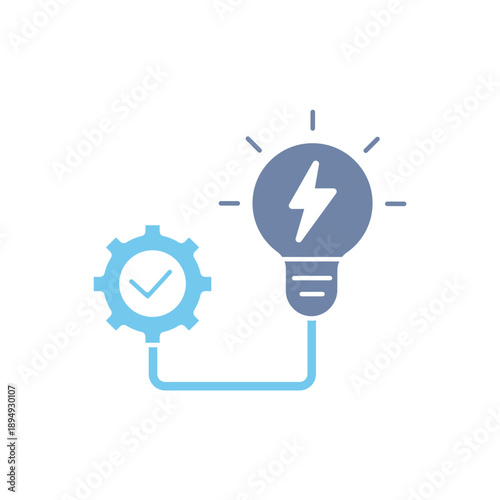 idea execution concept line icon. Simple element illustration. idea execution concept outline symbol design.