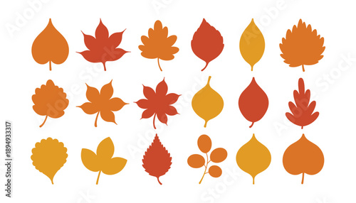 green leaf icons set, Set of green leaf icons. Green color. Leafs green color icon logo. Leaves on white background. Ecology. Vector illustration, Leaves Icon - Vector Stock Illustration. Leaf Shapes