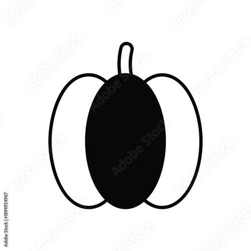 Capsicum vector icon