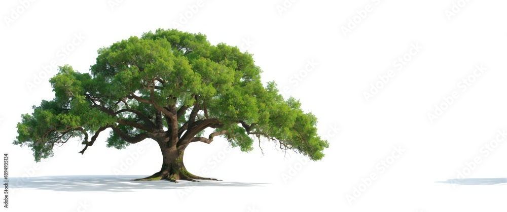 Fototapeta premium Isolated tree against white background with alpha channel and clipping path