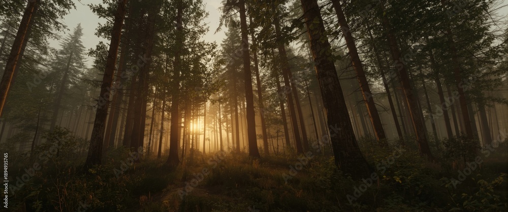 Obraz premium A Forest Once Existed Here in The Past