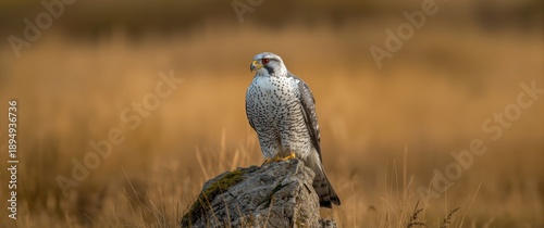 The gyrfalcon, known as gerfalcon in some texts, is the biggest falcon species, often abbreviated as gyr.