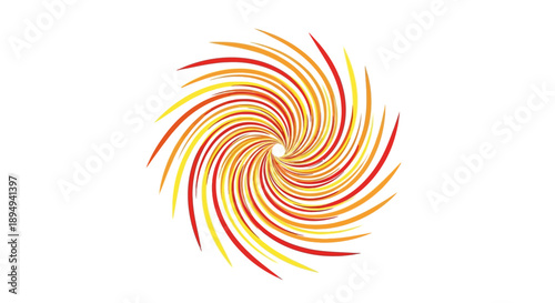 Vibrant Swirling Shapes in Circular Motion.