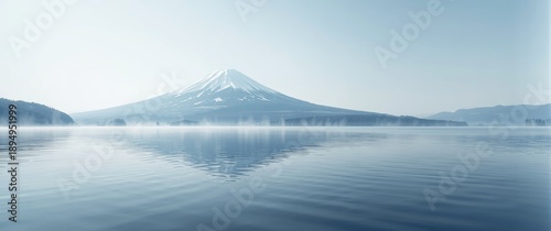 Wallpaper Mural Beautiful Scenery of Yamanakako Lake and Fuji Mountain Torontodigital.ca