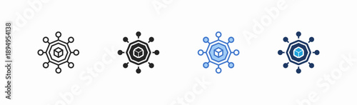 Set of connectivity icon collection in multiple style. Icon suitable for web and mobile application
