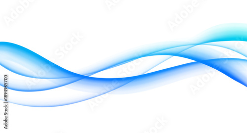 Transparent Wavy Water Flow Element for Fresh Branding