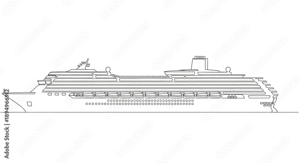 Obraz premium cruise ship, ocean liner