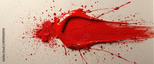 Colorful Red Splash Effect