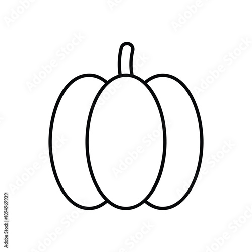 Capsicum vector icon