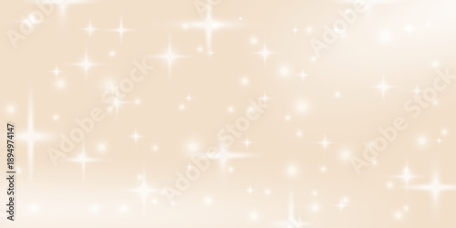 Glamour soft beige gradient background. Blinking neutral beige silky shine fabric. Cream shimmering texture with pearl pale colors for elegant abstract wedding backdrop. Cover starry gradation vector.