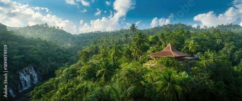 Jungle retreat in the Domin...