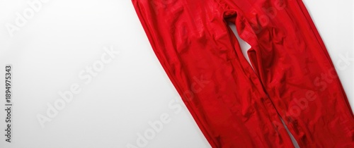 White background with red l...
