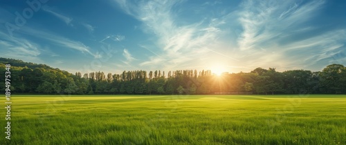 Grassland and forest scene ...