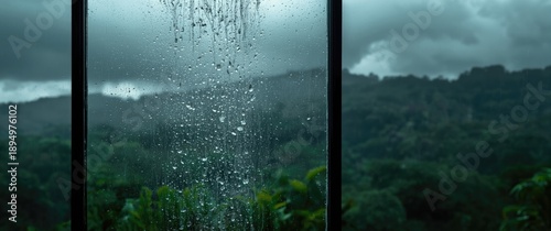 Panel kuchenny z motywem Mystery behind rainwater from the sky