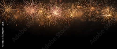 Spectacular glowing firewor...