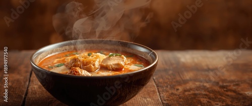 Thai Tom Yum soup featuring...