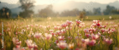 Flower and leaf scene featu...