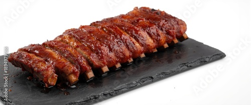 Piece of barbecue pork ribs...