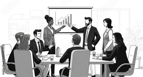 group of business people meeting