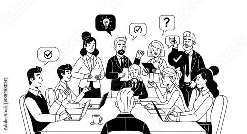 social network concept illustration