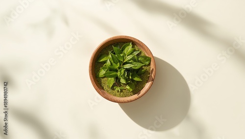 Green tea leaf and instant ...