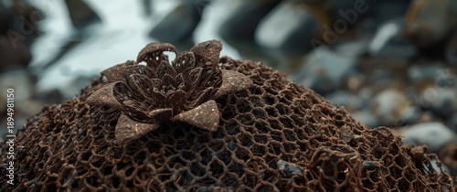 Welded wire mesh pile with ...