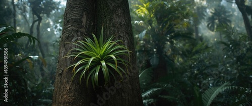 Tree-mounted Bromeliads in ...