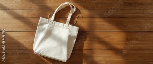 Fabric bag in white color o...