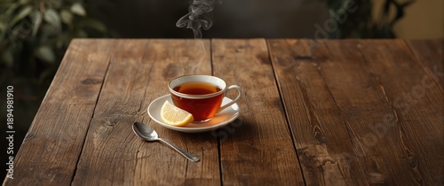 Tea in a cup accompanied by...