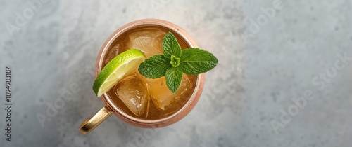 Top view of Moscow Mules wi...