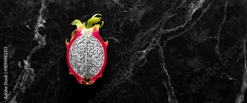 Top view of fresh dragon fr...