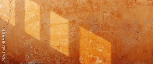 Orange painted wall backgro...