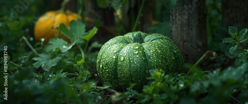 Close-up shot of a green pu...