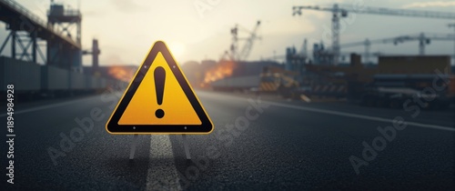 Alert Sign with Yellow Grad...
