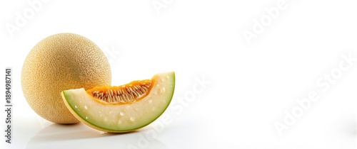 Japanese melon, whole and s...