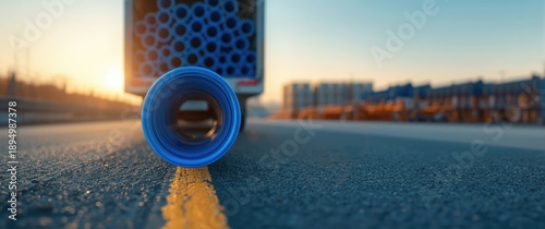 PVC water pipes in truck fo...