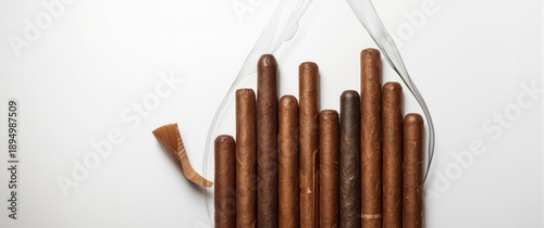 Isolated cigarillos and cig...