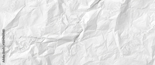 Crumpled white paper textur...