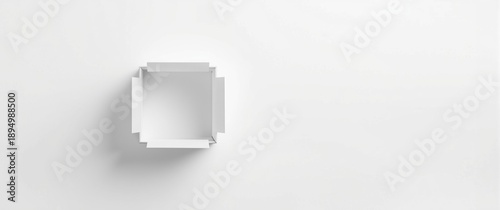 Gift box in white color on ...
