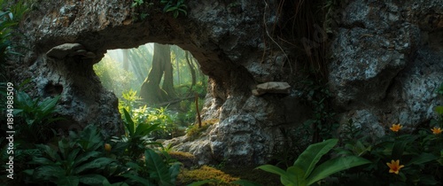 Fungal details in a rock cr...
